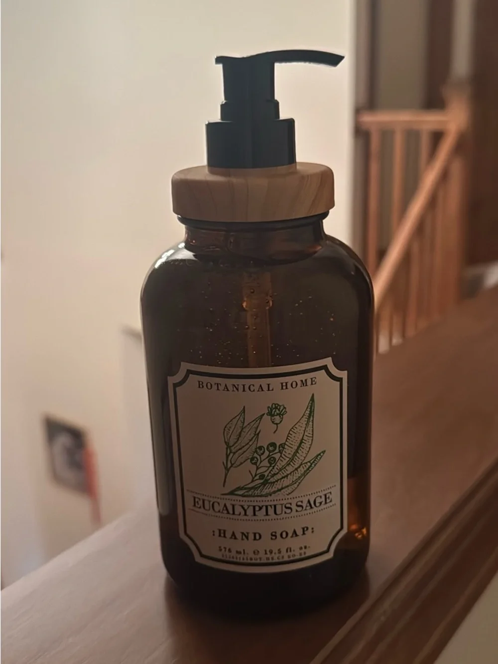 Eucalyptus Sage Hand Soap - glass Bottle